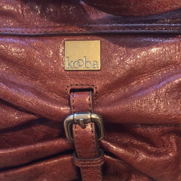 KOOBA BAG IN GLOSSY MAHOGANY LEATHER - Picture 4 of 10